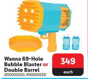 Wanna 69 Hole Bubble Blaster Or Double Barrel-Each