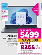 Asus 15.6" (39cm) Intel Celeron Laptop