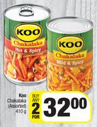 Koo Chakalaka Assorted-For Any 2 x 410g