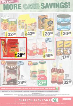 SUPERSPAR EASTERN CAPE : Grand Cash Giveaway (22 February - 07 March 2022) | Valid In Butterworth, Cofimvaba, Daku, Engcobo, Georgious, Highway, Kwantu, Mdantsane, Ndu, New Brighton, Protea, page 12