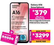 Samsung Galaxy A16 Smartphone-On Red Flexi 160