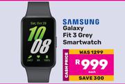 Samsung Galaxy Fit 3 Grey Smartwatch-Each
