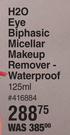 Bioderma Sensibio H2O Eye Biphasic Micellar Makeup Remover Waterproof-125ml