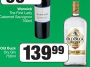 Old Buck Dry Gin-750ml