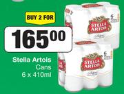 Stella Artois Cans 6 x 410ml-For 2