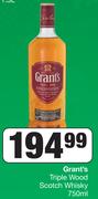 Grant's Triple Wood Scotch Whisky-750ml