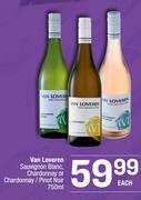 Van Loveren Sauvignon Blanc, Chardonnay Or Chardonnay/Pinot Noir-750ml Each