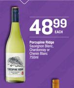 Porcupine Ridge Sauvignon Blanc, Chardonnay Or Chenin Blanc-750ml Each