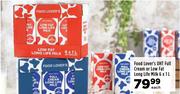 Food Lover's UHT Full Cream Or Low Fat Long Life Milk-6 x 1L Each