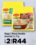 Maggi 2 Minute Noodles Assorted-For Any 2 x 5 x 73g