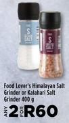 Food Lover's Himalayan Salt Grinder Or Kalahari Salt Grinder-For Any 2 x 400g