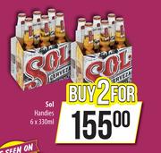 Sol Handies-For 2 x 6 x 330ml