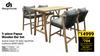 Design House 5 Piece Papua Wooden Bar Set