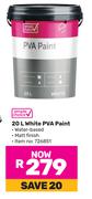 Simple Choice 20L White PVA Paint