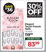 Elegant Touch French Nails 24 Nails