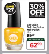 Gellusion Gel Like Shine Nail Polish-13ml