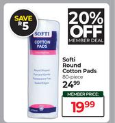 Softi Round Cotton Pads 80 Piece
