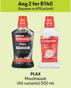 Colgate Plax Mouthwash (All Variants)-For 2 x 500ml