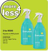 Everysun Family Trigger Spray SPF 50-For 2 x 300ml