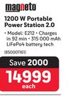Magneto 1200W Portable Power Station 2.0 E212