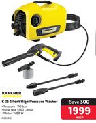 Karcher K25 Silent High Pressure Washer 453899-Each