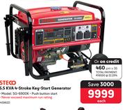 Steco 5.5KVA 4-Stroke Key-Start Generator SG-6900K 459622
