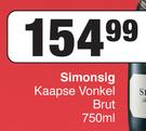 Simonsig Kaapse Vonkel Brut-750ml
