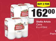 Stella Artois Cans 6 x 410ml-For 2