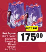 Red Square Spirit Cooler (Excluding Energising Range) Handies 6 x 275ml-For 2
