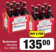 Budweiser Handies 6 x 330ml-For 2