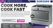 Samsung 95L 90cm 5 Burner Gas With Triple Flame Wok Plate NY90T5010SS/FA