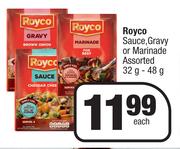 Royco Sauce, Gravy Or Marinade Assorted-32g-48g Each