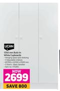 Ucan 1350mm Built In White Cupboards