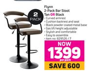 Flynn Bar Stool (Tan Or Black)-2 Per Pack