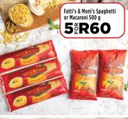 Fatti's & Moni's Spaghett Or Macaroni-For 5 x 500g