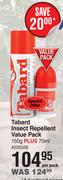 Tabard Insect Repellent Value Pack-150g +70ml Per Pack