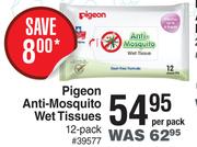 Pigeon Anti Mosquito Wet Tissues-12 Per Pack