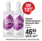 Sopure Vanilla Essence Mosquito Mist-250ml Each