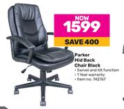 Parker Mid Back Chair Black