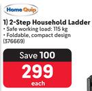 Home Quip 2-Step Household Ladder-Each