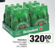 Heineken Premium Lager Handies-24 x 330ml Per Case