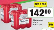 Budweiser Cans-For 2 x 6 x 410ml