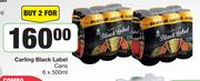 Carling Black Label Cans-For 2 x 6 x 500ml
