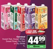 Carnival Sweet Red,Sweet White,Sweet Rose,Dry Red Or Dry White-1L