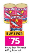 Lucky Star Pilchards Assorted-For 3 x 400g