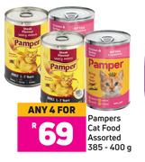 Pampers Cat Food Assorted-For Any 4 x 385/400g