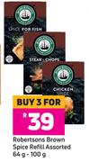 Robertsons Brown Spice Refill Assorted-For 3 x 64g/100g