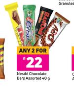 Nestle Chocolate Bars Assorted-For Any 2 x 40g