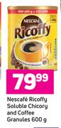 Nescafe Ricoffy Soluble Chicory & Coffee Granules-600g