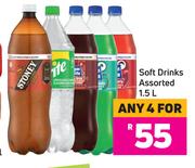 Soft Drinks Assorted-For Any 4 x 1.5L 